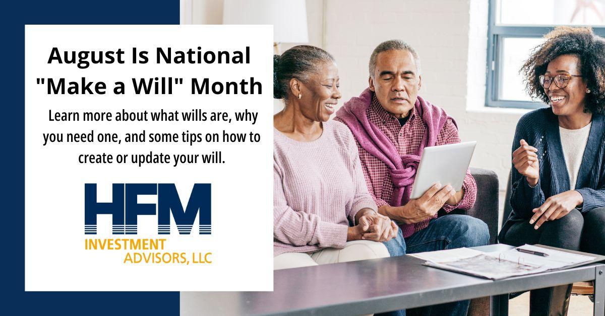 August Is National "Make a Will" Month
